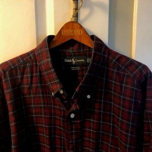 Ralph Lauren Men's Red&Blue Flannel